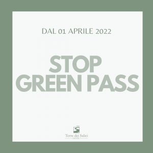 Green pass dal 01 aprile